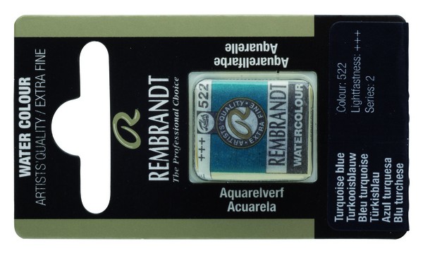 ac ACUARELA REMBRAN.S2 Past.13 522-AZUL TURQUESA