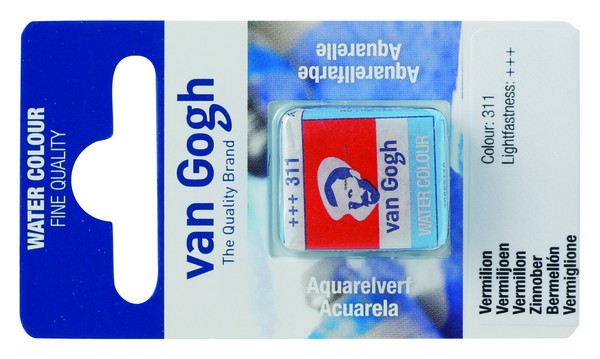 ACUARELA GOGH PAST.13 311-BERMELLON