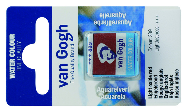 ACUARELA GOGH PAST.13 339-ROJO INGLES