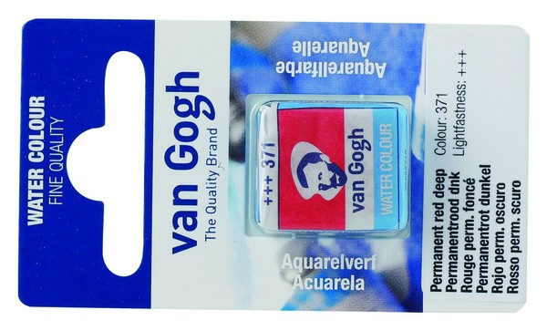 ACUARELA GOGH PAST.13 371-ROJO PERM.OSC