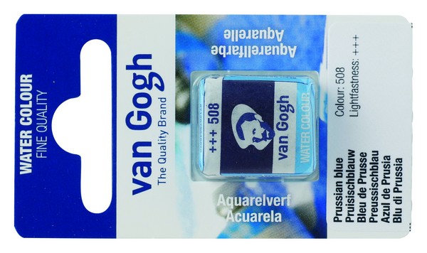 ACUARELA GOGH PAST.13 508-AZUL PRUSIA