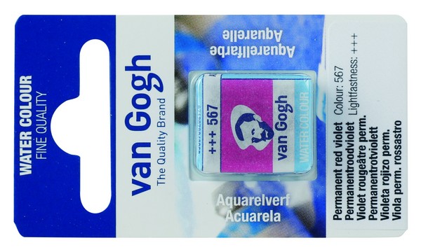 ACUARELA GOGH PAST.13 567-VIOL.ROJO P.