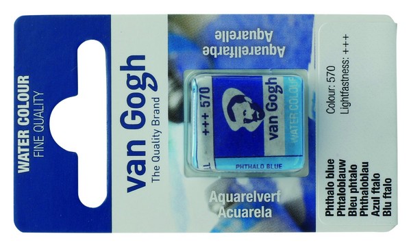 ACUARELA GOGH PAST.13 570-AZUL FTALO