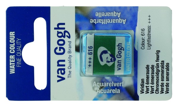 ACUARELA GOGH PAST.13 616-VERDE ESMERAL