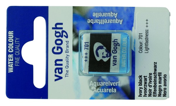 ACUARELA GOGH PAST.13 701-NEGRO MARFIL