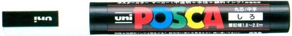 ROTULADOR POSCA PC-5M 1,8-2,5mm. 1-BLANCO =