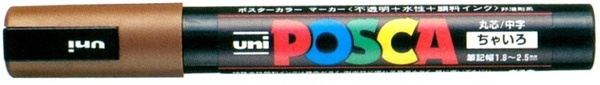 ROTULADOR POSCA PC-5M 1,8-2,5mm.  21-MARRON =