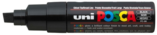 ROTULADOR POSCA PC-8K    8mm.    24-NEGRO