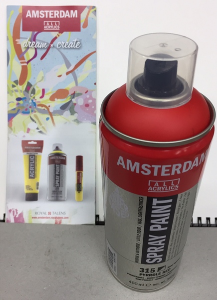 ac AMSTERDAM SPRAY 400ML 315-ROJO PYRROLE