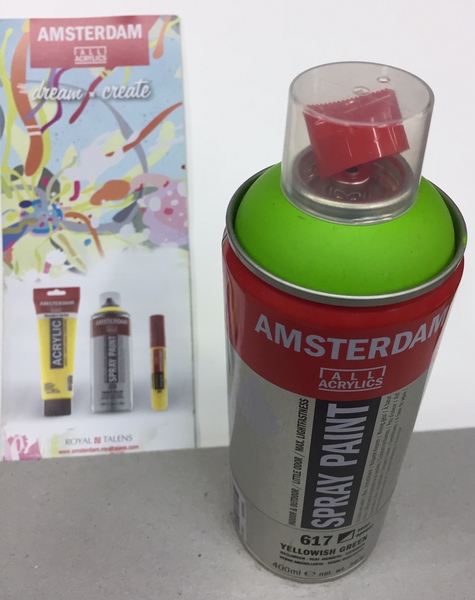 ac AMSTERDAM SPRAY 400ML 617-VERDE AMARIL.