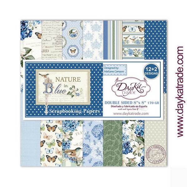 LIBRITO DAYKA SCRAP SCP1030 12h.20x20 NATURE BLUE