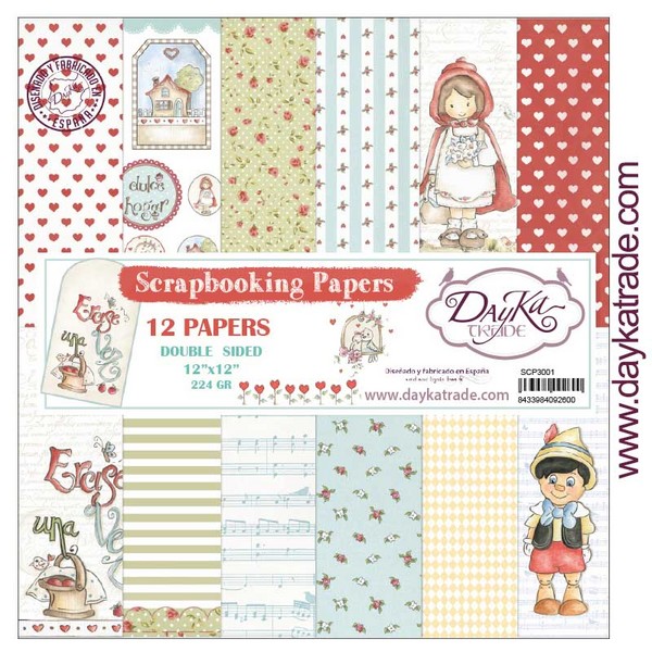DAYKA KIT SCRAP SCP3001 12h.30x30 CUENTOS