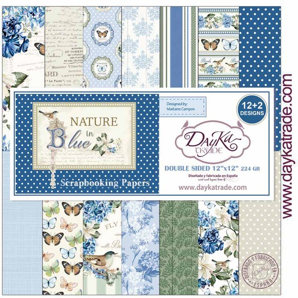 LIBRITO DAYKA SCRAP SCP3030 12h.30x30 NATURE BLUE