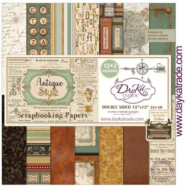 LIBRITO DAYKA SCRAP SCP3031 12h.30x30 ANTIQUE STYL