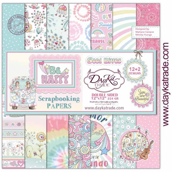 LIBRITO DAYKA SCRAP SCP3032 12h.30x30 BE HAPPY