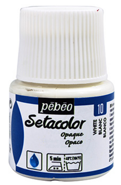 ac PEBEO SETACOLOR OPACO 45ml. O-10 BLANCO