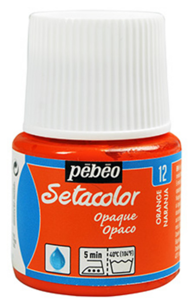 ac PEBEO SETACOLOR OPACO 45ml. O-12 NARANJA