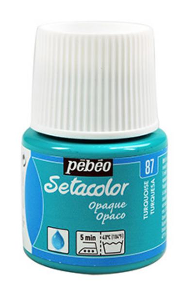 ac PEBEO SETACOLOR OPACO 45ml. O-87 TURQUESA