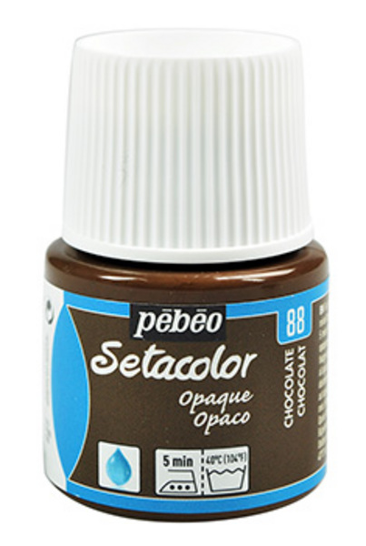 ac PEBEO SETACOLOR OPACO 45ml. O-88 CHOCOLATE