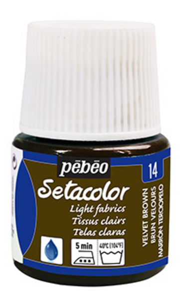 ac PEBEO SETACOLOR TEJ.CLAROS 45ml. T-14 MARRON TE