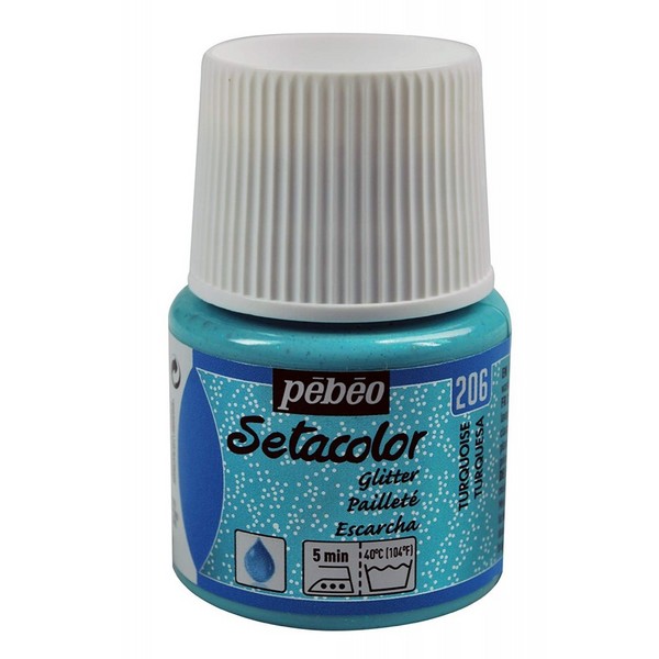 PEBEO SETACOLOR T/C IRISADO 45ml. T-206 TURQUESA