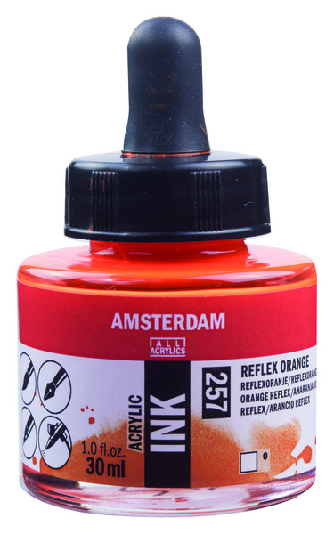 ac TINTA ACRILICA AMSTERDAM 30ml.257-ANARANJ.REFLE