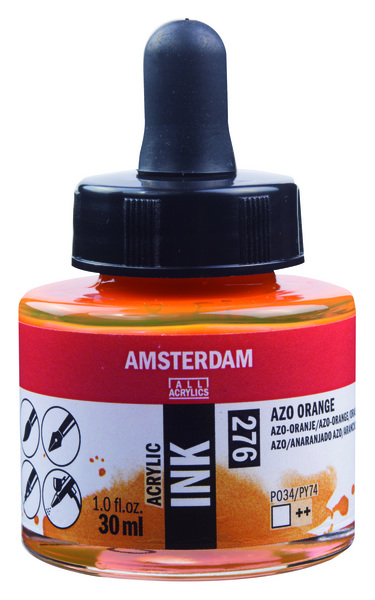 ac TINTA ACRILICA AMSTERDAM 30ml.276-ANARANJ.AZO