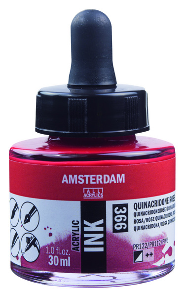 ac TINTA ACRILICA AMSTERDAM 30ml.366-ROSA QUINACR.