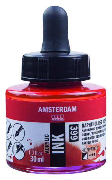 ac TINTA ACRILICA AMSTERDAM 30ml.399-ROJO NAFT.OSC