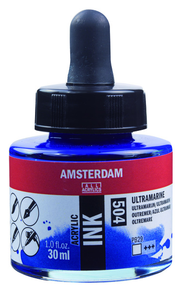 ac TINTA ACRILICA AMSTERDAM 30ml.504-AZUL U.MAR
