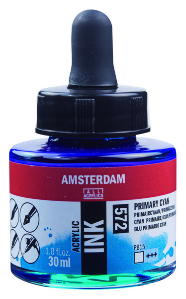 ac TINTA ACRILICA AMSTERDAM 30ml.572-CIAN PRIM