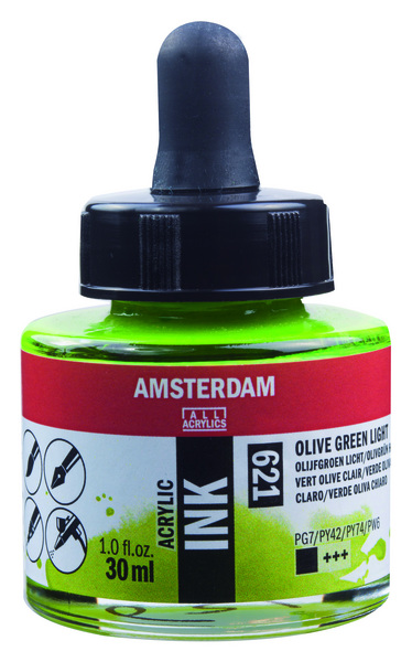 ac TINTA ACRILICA AMSTERDAM 30ml.621-VERDE OLIVA C