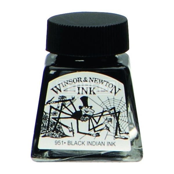 TINTA CHINA LIQUIDA W&N 30ml.1011030-NEGRO Cuentag