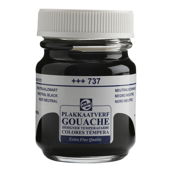 ac GOUACHE TEMPE.TALENS F/50ml. 737-NEGRO NEUTRO *
