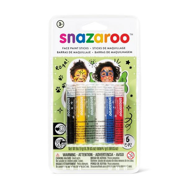 SNAZAROO-1160600 6 BARRAS DE MAQUILLAJE ARCOIRIS