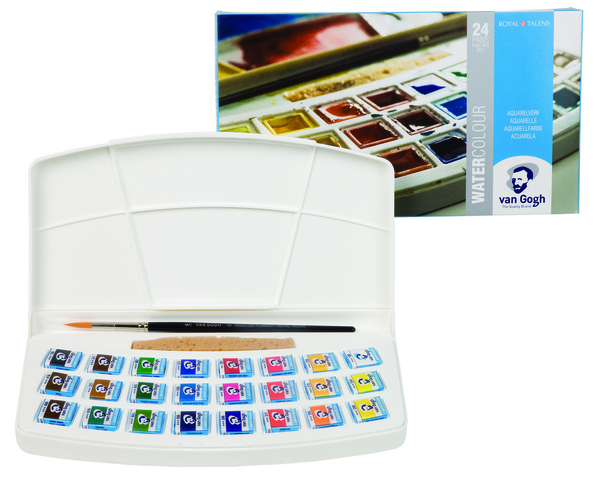 ac CAJA Plast.ACUARELA V.GOGH 20HP8624 24-Pa