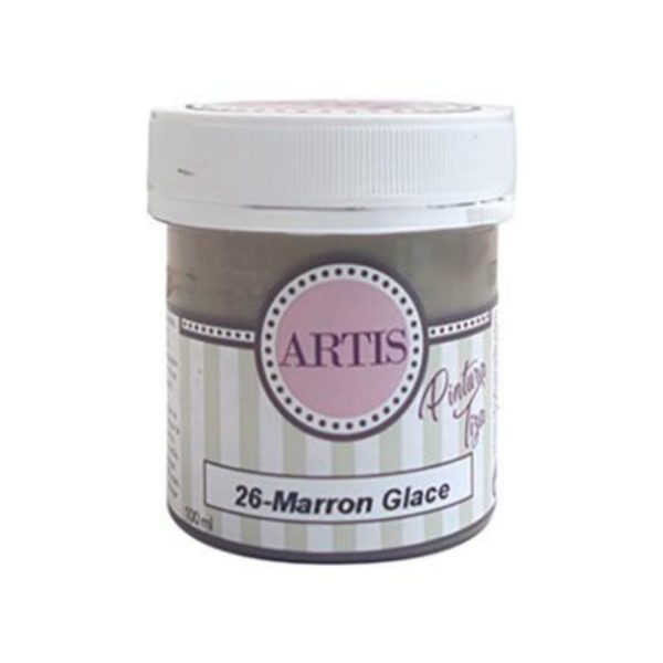 ac PINTURA CHALK PAINT ARTIS 100ml.TIZA26P MARRON