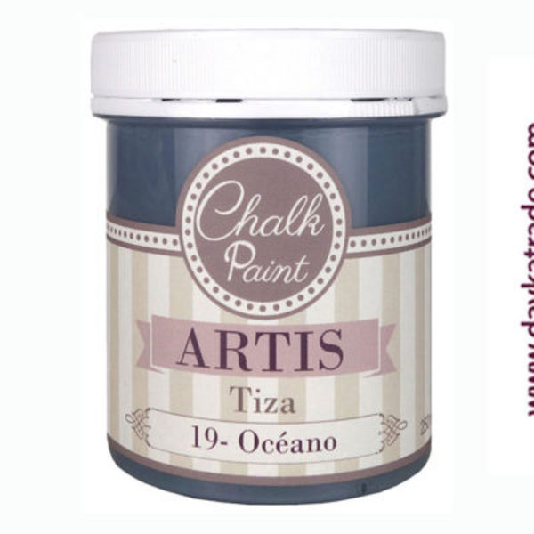 ac PINTURA CHALK PAINT ARTIS 250ml.TIZA19 OCEANO