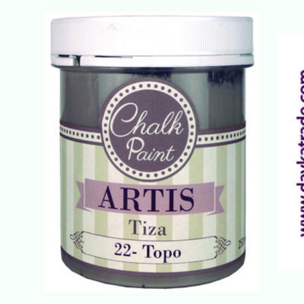 ac PINTURA CHALK PAINT ARTIS 250ml.TIZA22 TOPO