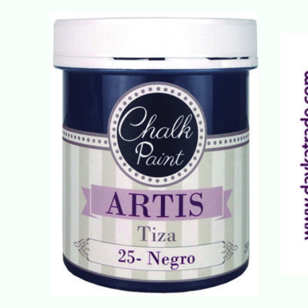 ac PINTURA CHALK PAINT ARTIS 250ml.TIZA25 NEGRO