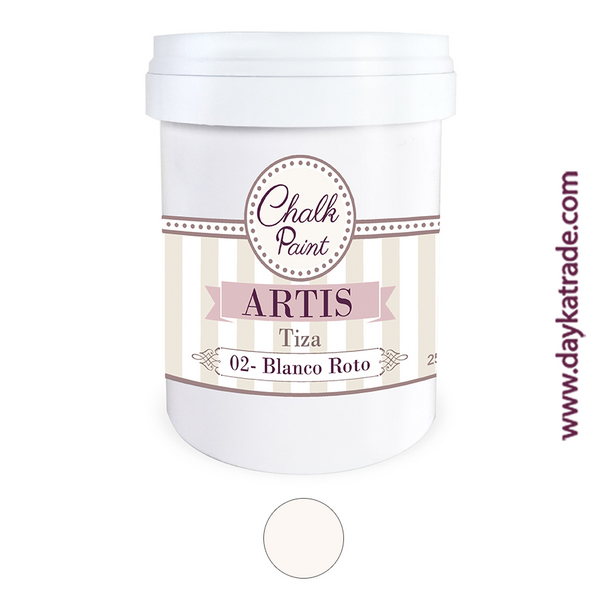 ac PINTURA CHALK PAINT ARTIS 750ml.TIZA-L02 BCO.R