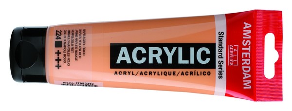 ac ACRILICO AMSTERDAM 120ml.224-AMAR.NAP.ROJO