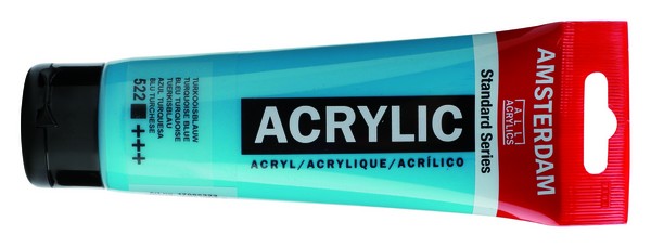 ac ACRILICO AMSTERDAM 120ml.522-TURQUOISE BLUE