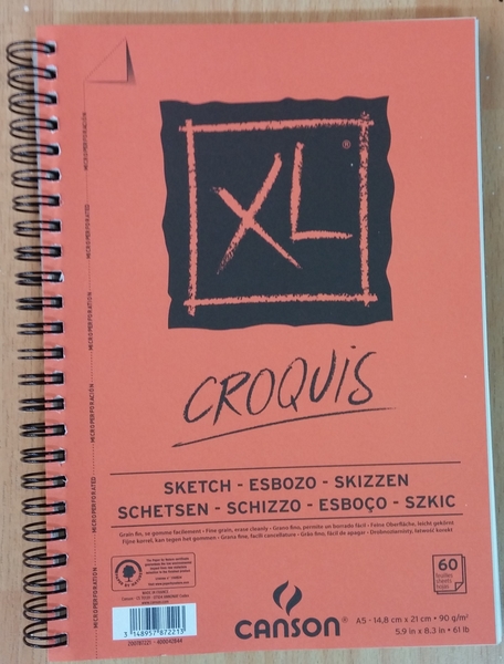 BLOC XL 787221 CROQUIS ROJO 60H.90G 15x21 iva-4