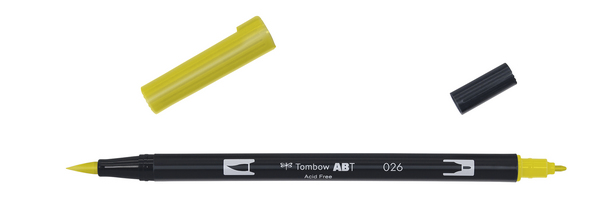 ac ROTULADOR PINCEL 2/p TOMBOW-026 yellow gold