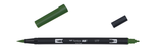 ac ROTULADOR PINCEL 2/p TOMBOW-177 dark jade
