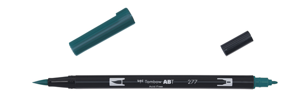 ac ROTULADOR PINCEL 2/p TOMBOW-277 dark green