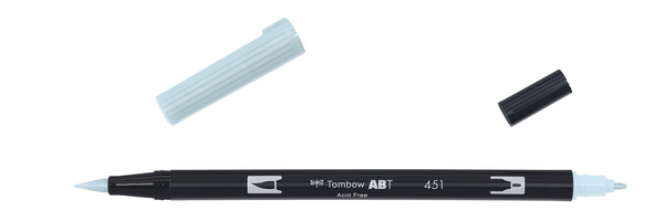ac ROTULADOR PINCEL 2/p TOMBOW-451 sky blue