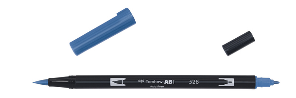 ac ROTULADOR PINCEL 2/p TOMBOW-528 navy blue