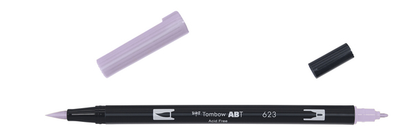 ac ROTULADOR PINCEL 2/p TOMBOW-623 purple sage